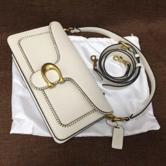 COACH Polished Pebble Tabby Chain Clutch Bag - Picture 13 of 13